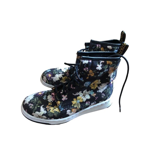 Doc Martens High Top Floral Canvas Sneaker Size 7 High Tops - Picture 3 of 11